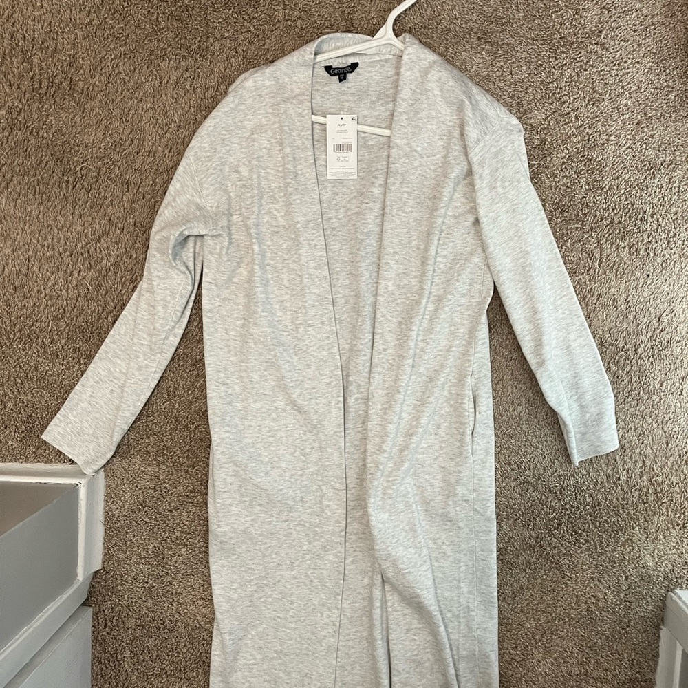 Light Gray Long Cardigan